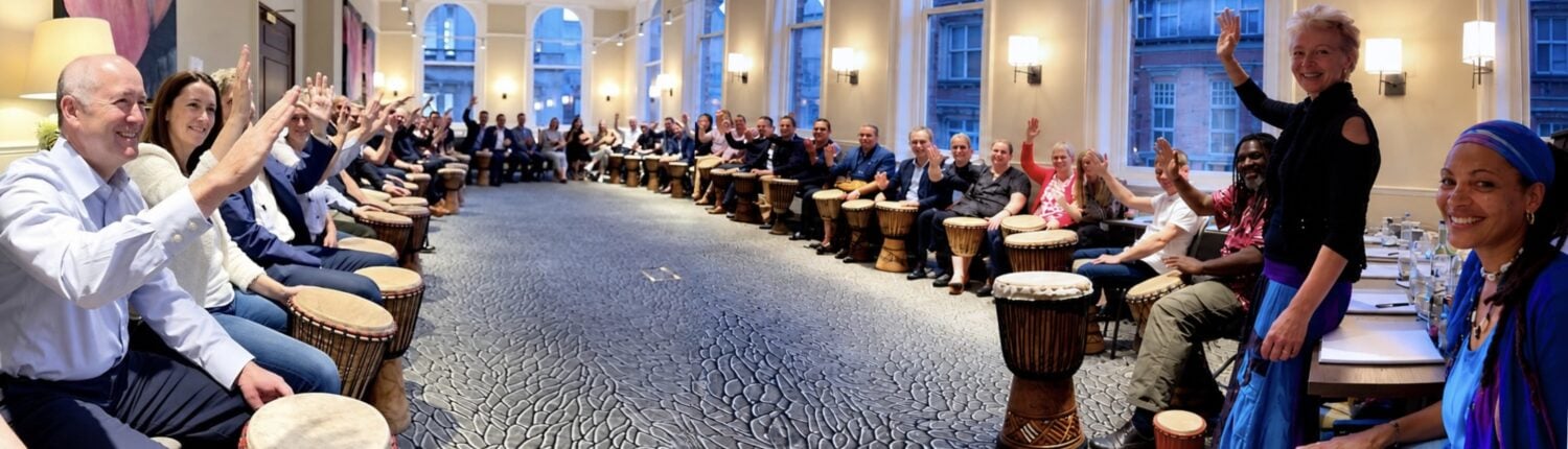 Corporate–drumming–teambuilding–Primal Sound Corporate drumming teambuilding with Primal Sound